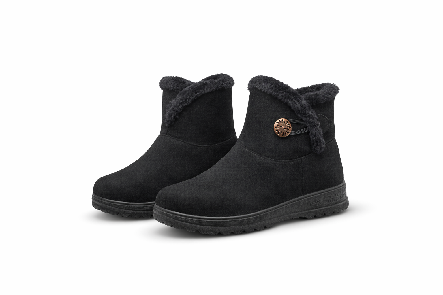 Belinda Suede Ankle Fur Boots