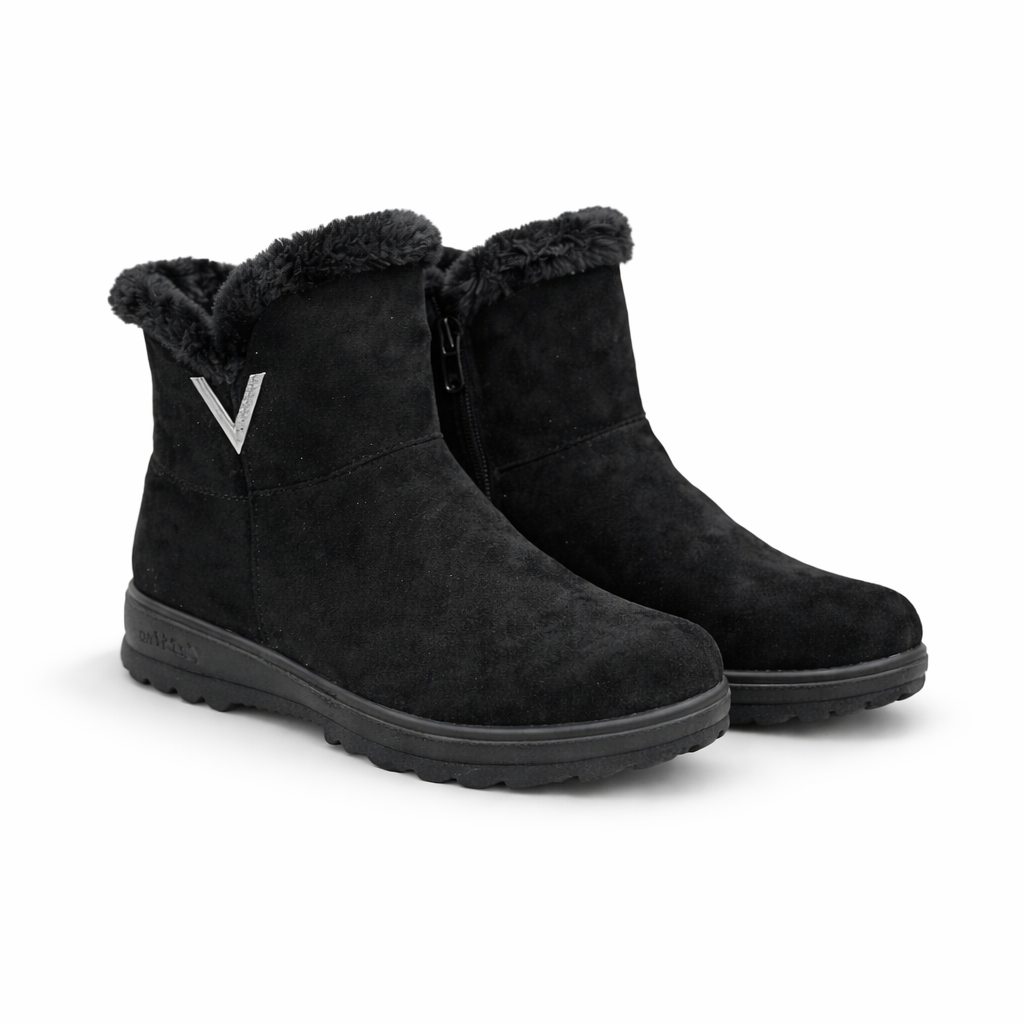 Alice Suede Ankle Fur Boots