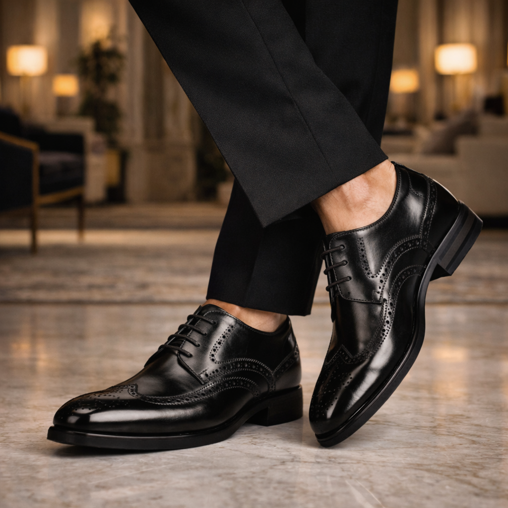 Massimo Premium Leather Brogues