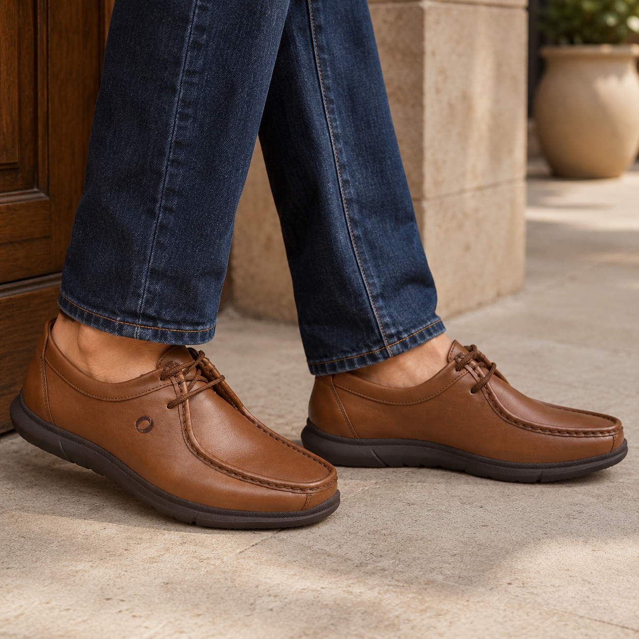 Nathan Zero Gravity Lightweight Leather Lace up Sneakers - The Heels India
