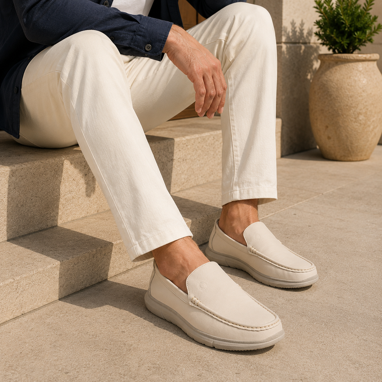 Neil Zero Gravity Lightweight Leather Slip On Sneakers - The Heels India