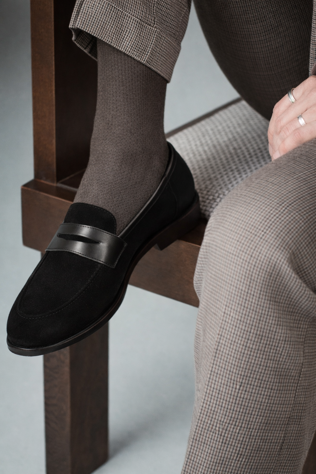 Renato Suede Leather Penny Loafers