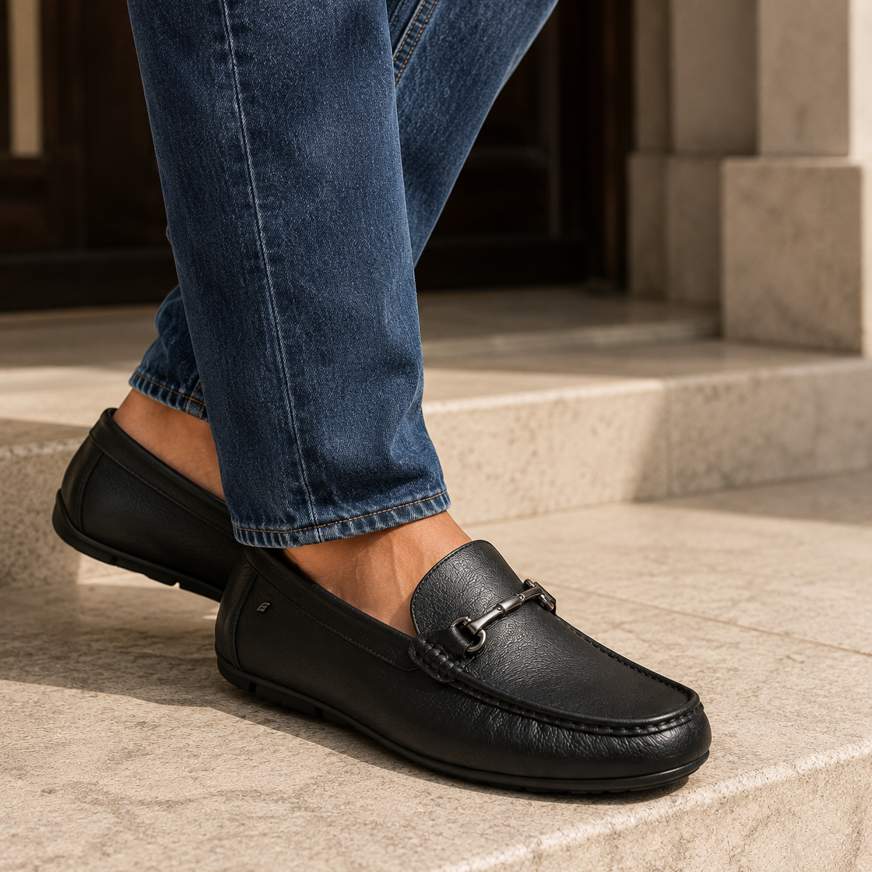 Pierce Leather Cushioned Loafers