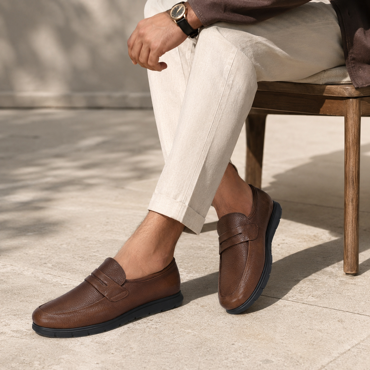 Marcello Luxury Pashmina Leather Loafers