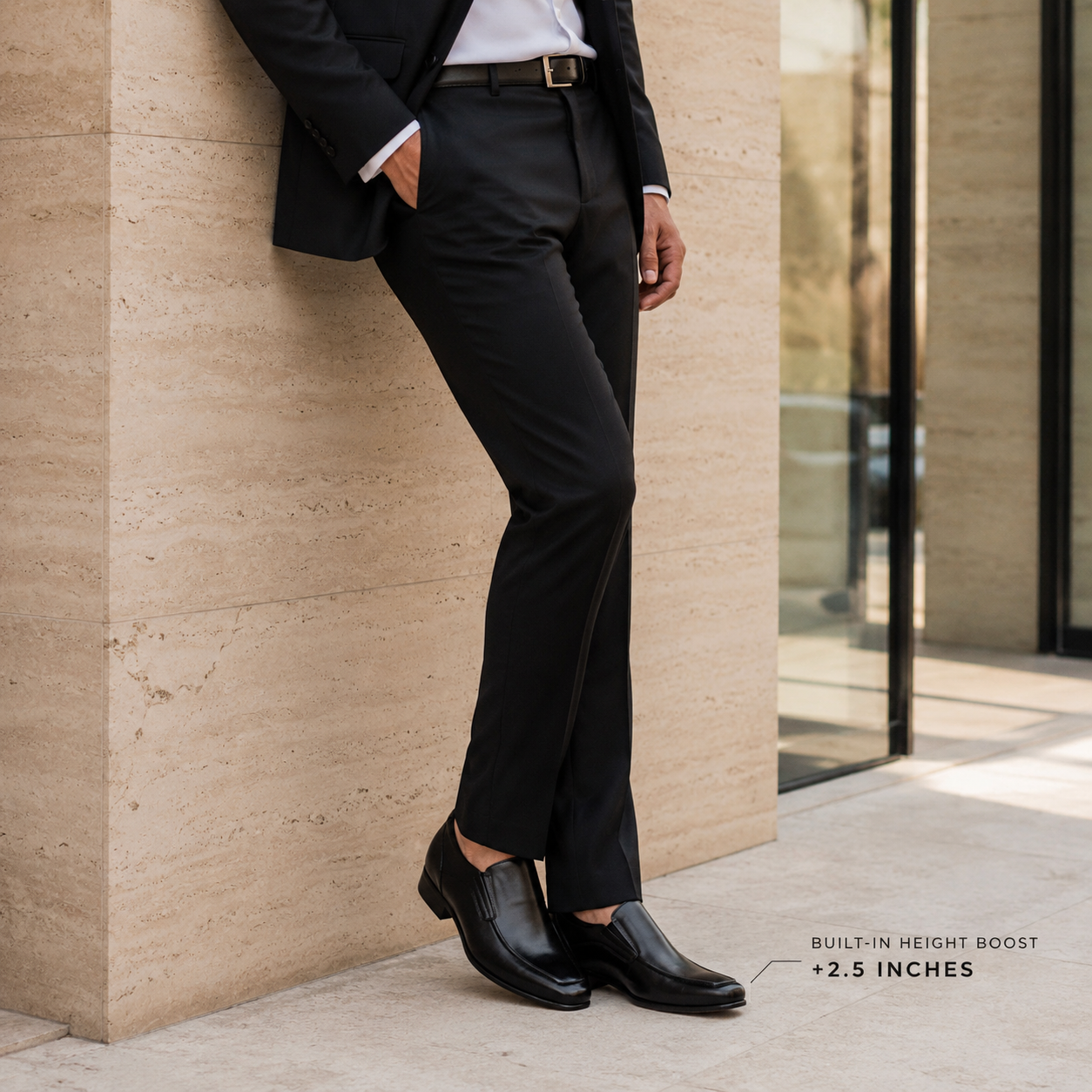 Donovan Insert Heel Leather Moccasins - The Heels India