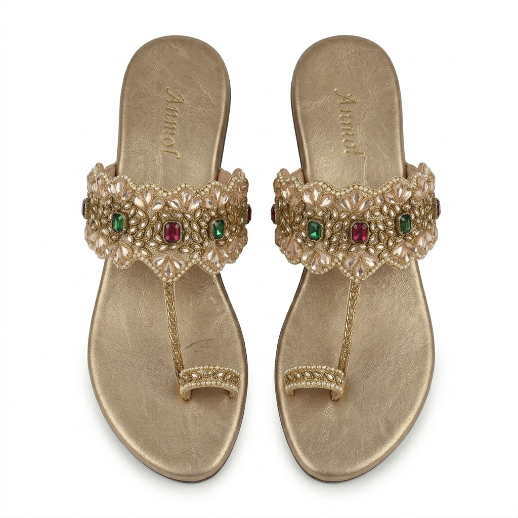 Fiza Embellished Ethnic Fancy Flat Slippers