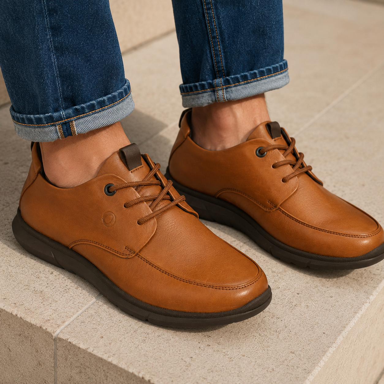 Zero Gravity Noah Leather Lace-up Sneakers - The Heels India