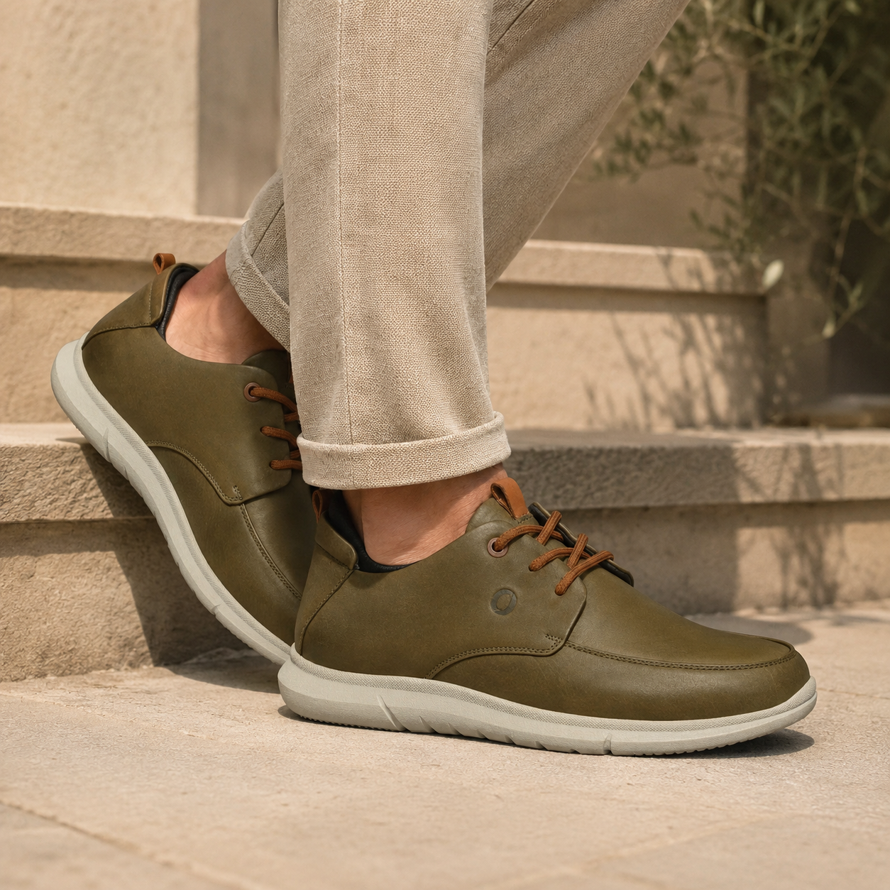 Zero Gravity Noah Leather Lace-up Sneakers - The Heels India