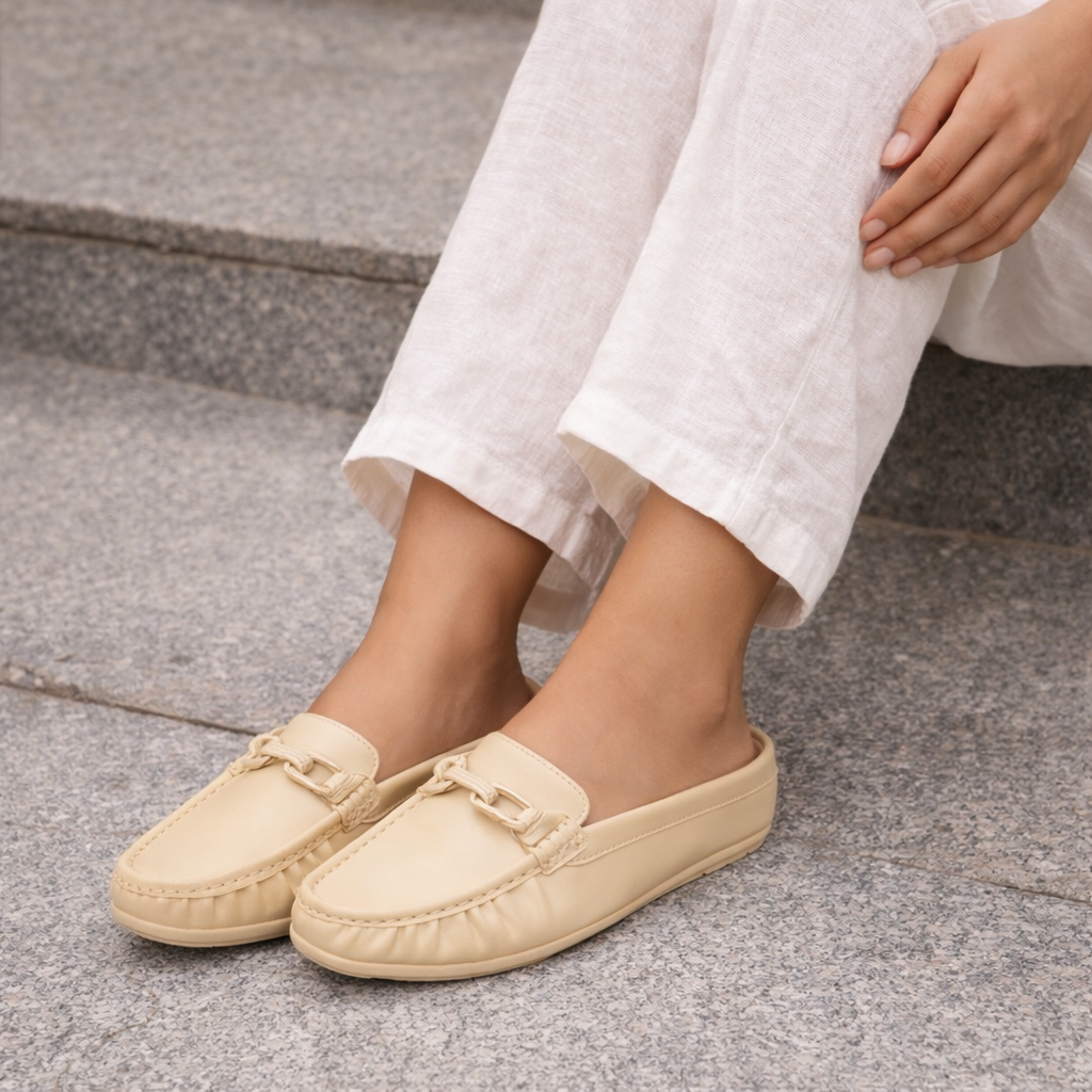 Manuela Cushioned Backless Mules - The Heels India