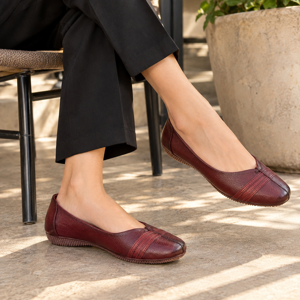 Stripes Classic Leather Loafers