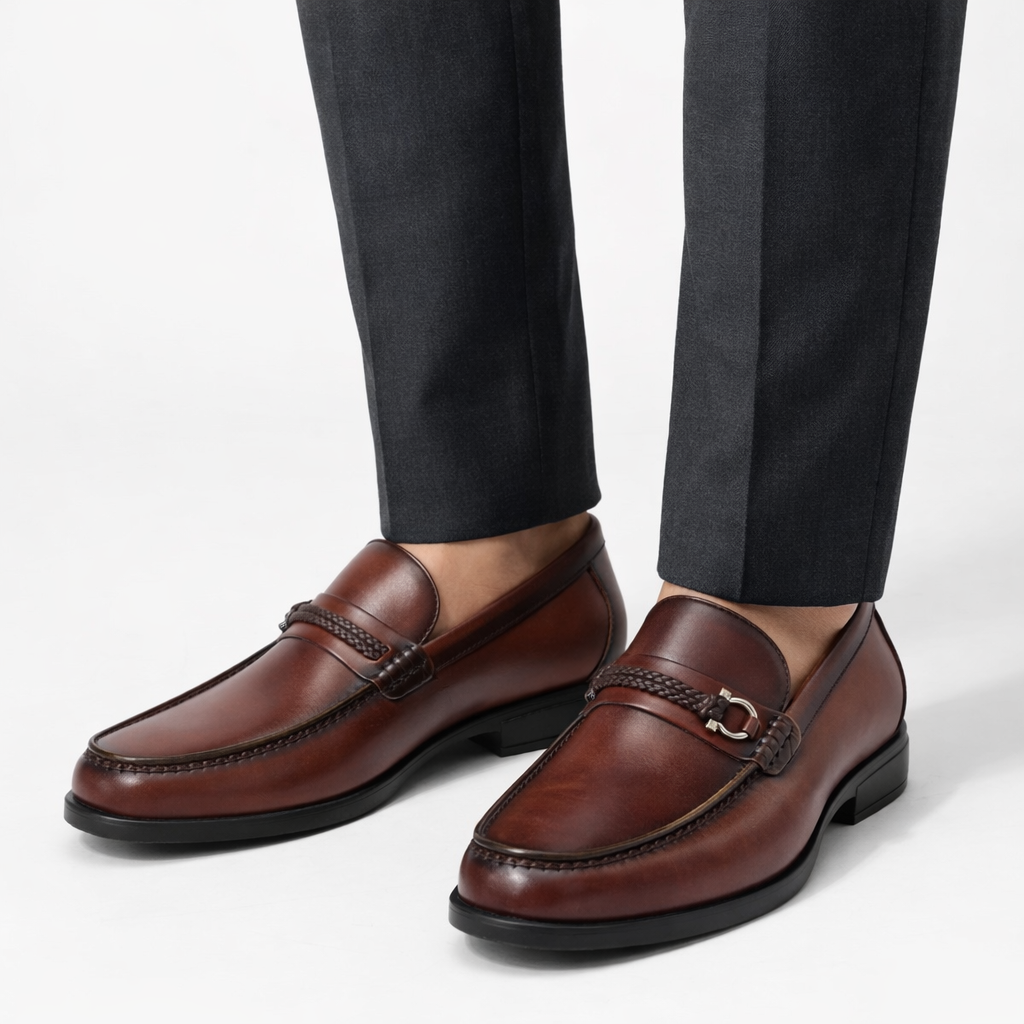 Monarch Premium Leather Formal Loafers - The Heels India