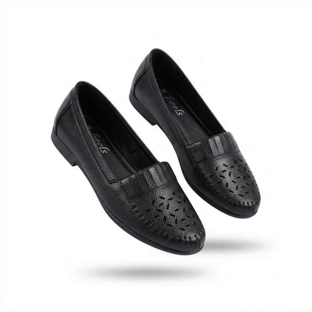 Cirelle Leather Classic Perforated Ballerinas
