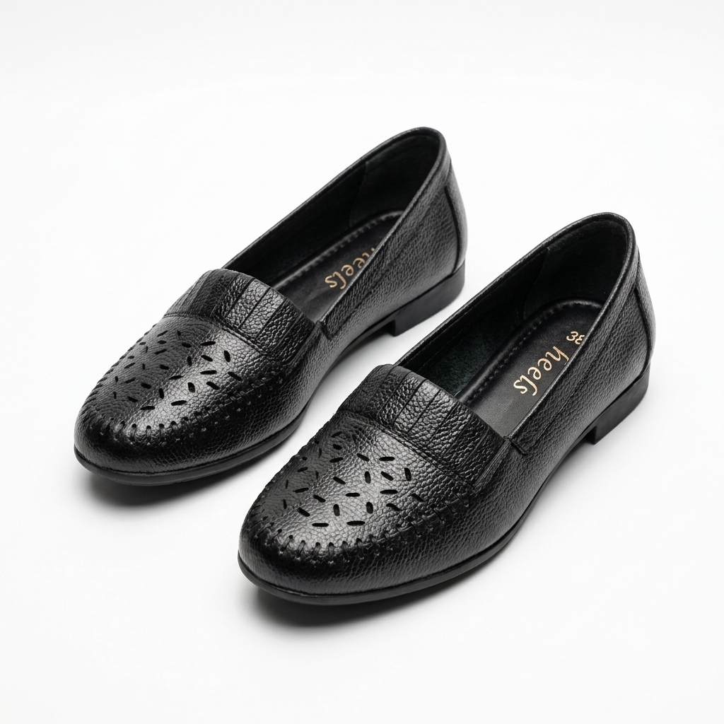 Cirelle Leather Classic Perforated Ballerinas