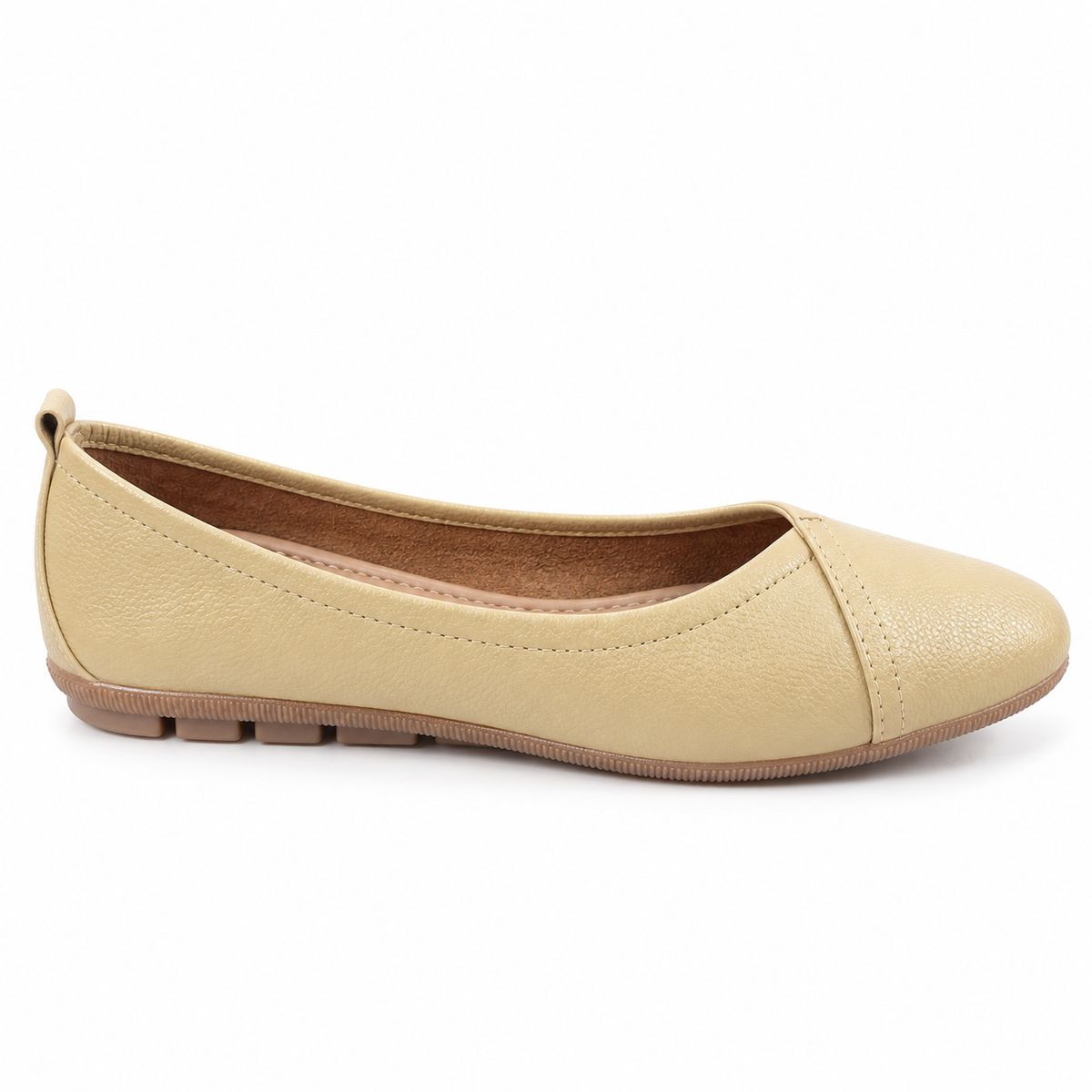 Kyra Leather Stitch Classic Flat Ballerinas