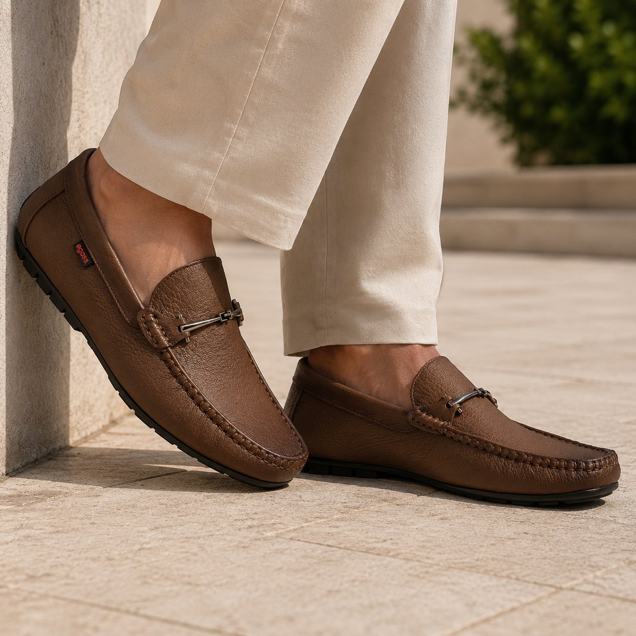 James Cushioned Leather Loafers - The Heels India
