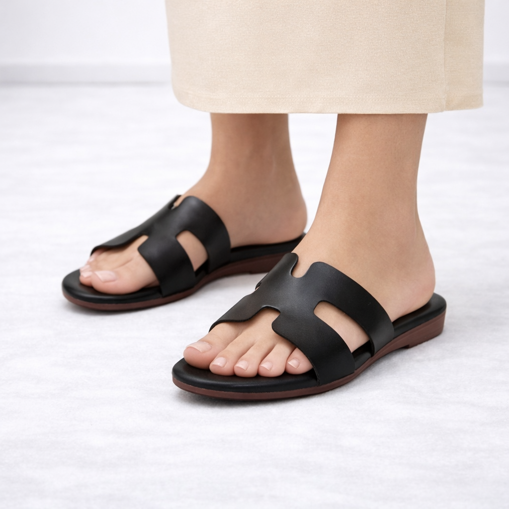 Abigail Cushioned Sliders - The Heels India