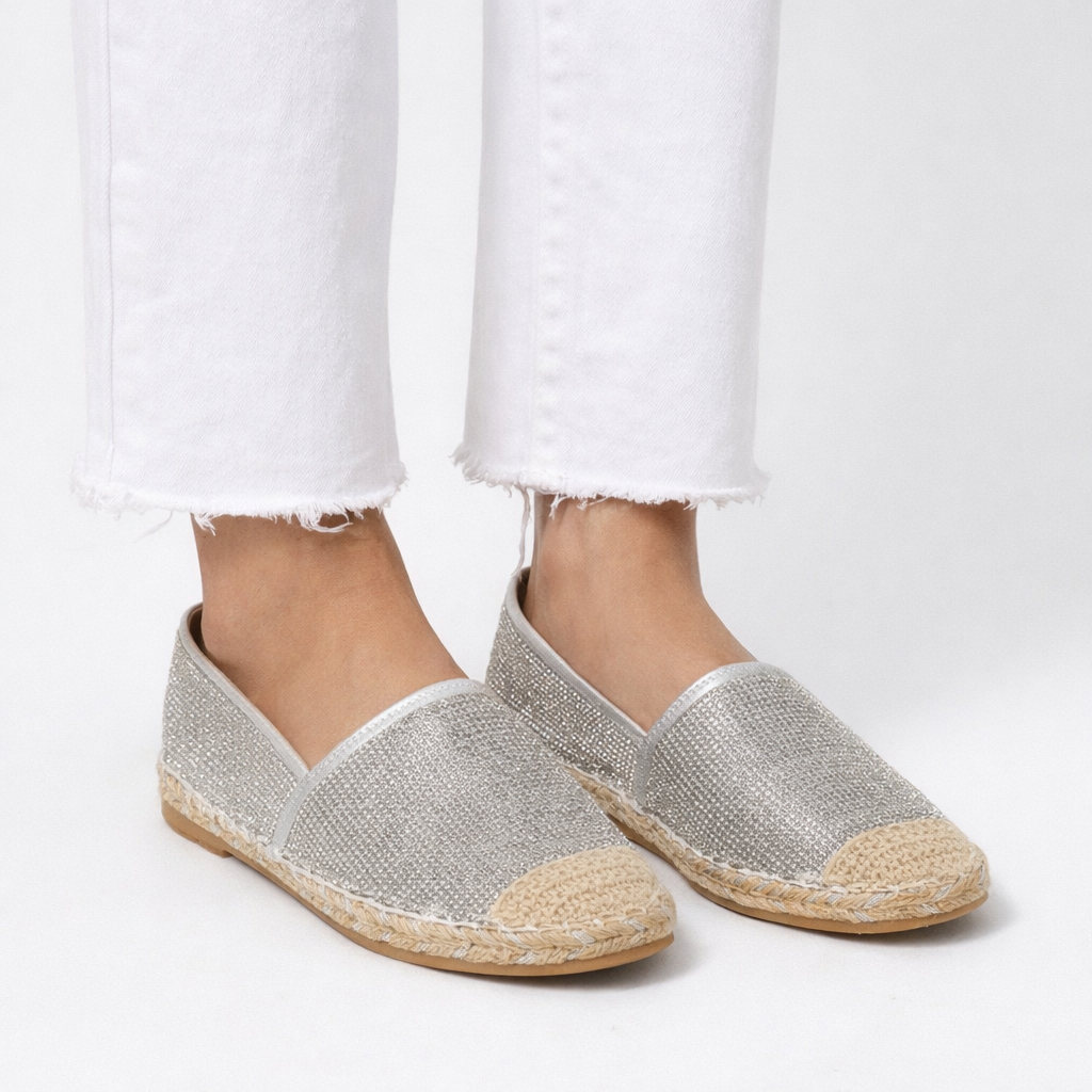 Serena Bling Jute Espadrilles - The Heels India