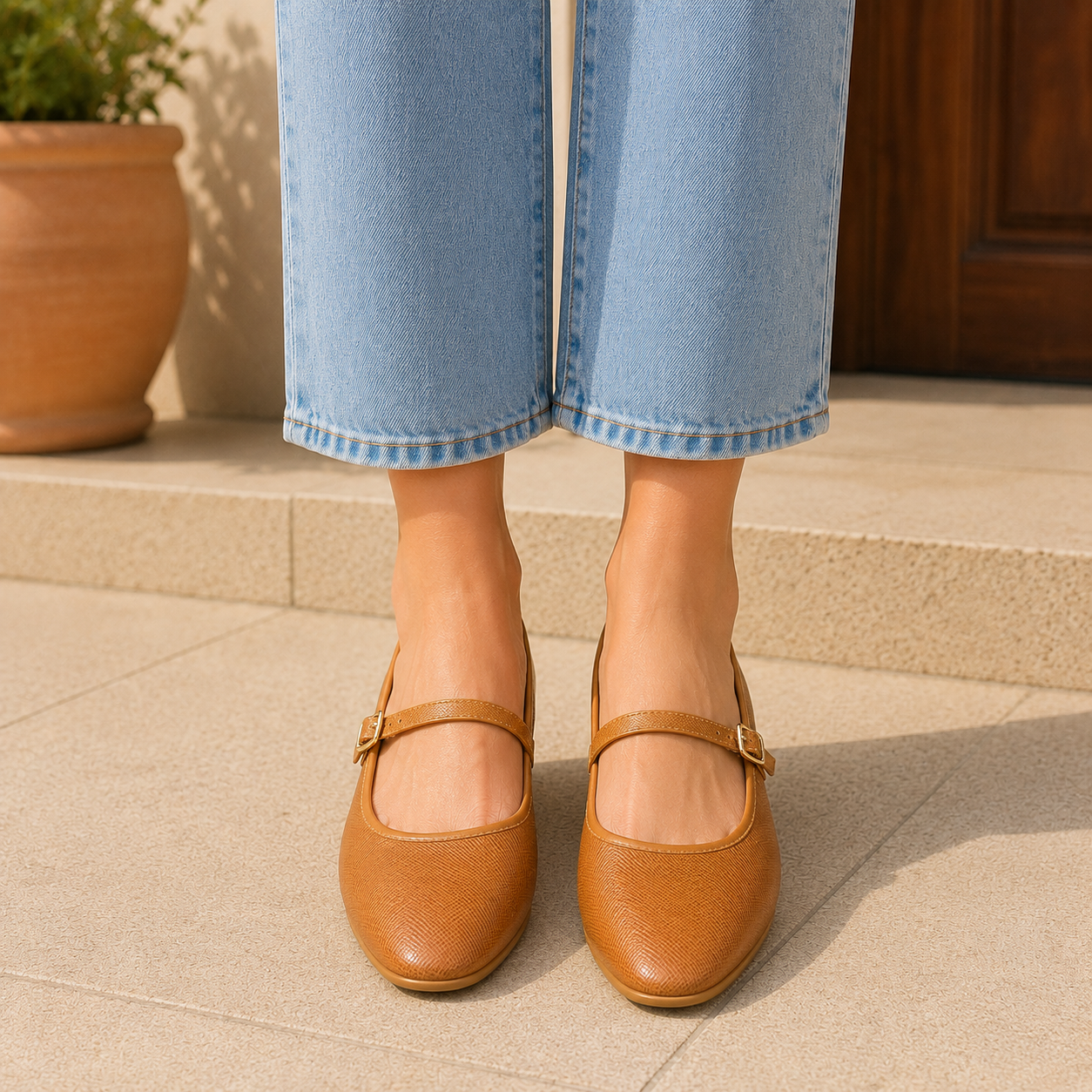 Betty Premium Vegan Mary Jane Ballerinas