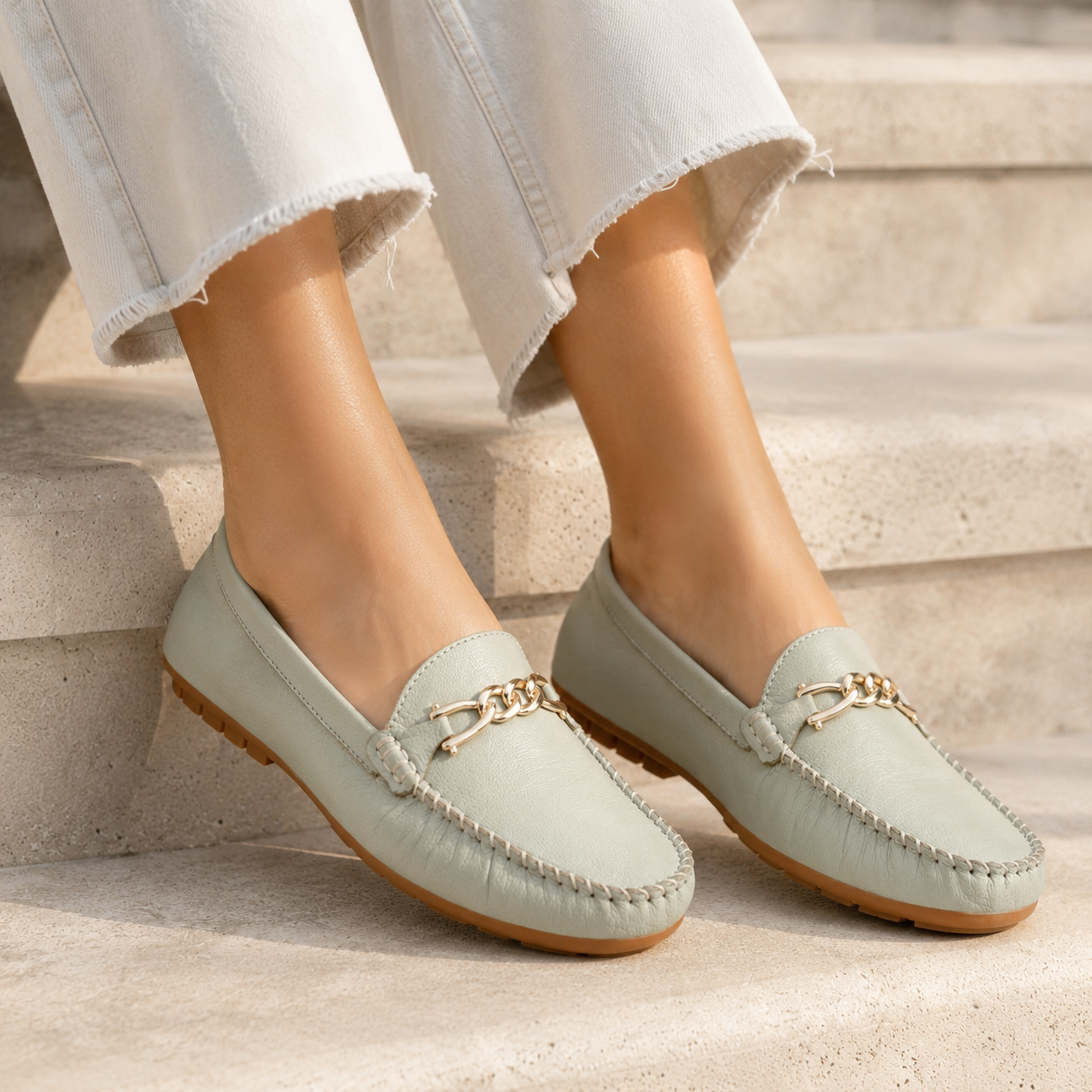 Kelly Leather Cushion Loafers - The Heels India