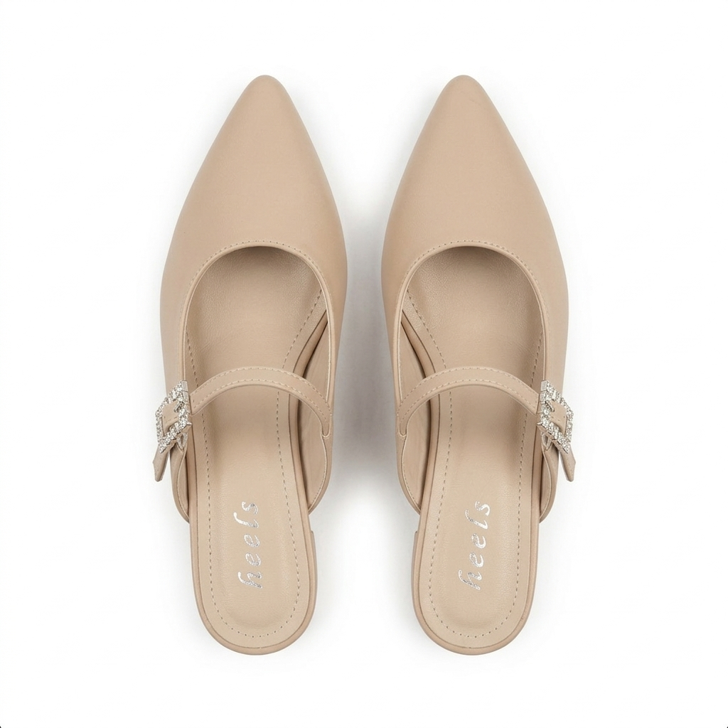 Julia Back Open Mid Heel Mary Janes