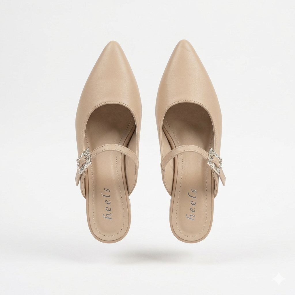 Julia Back Open Mid Heel Mary Janes