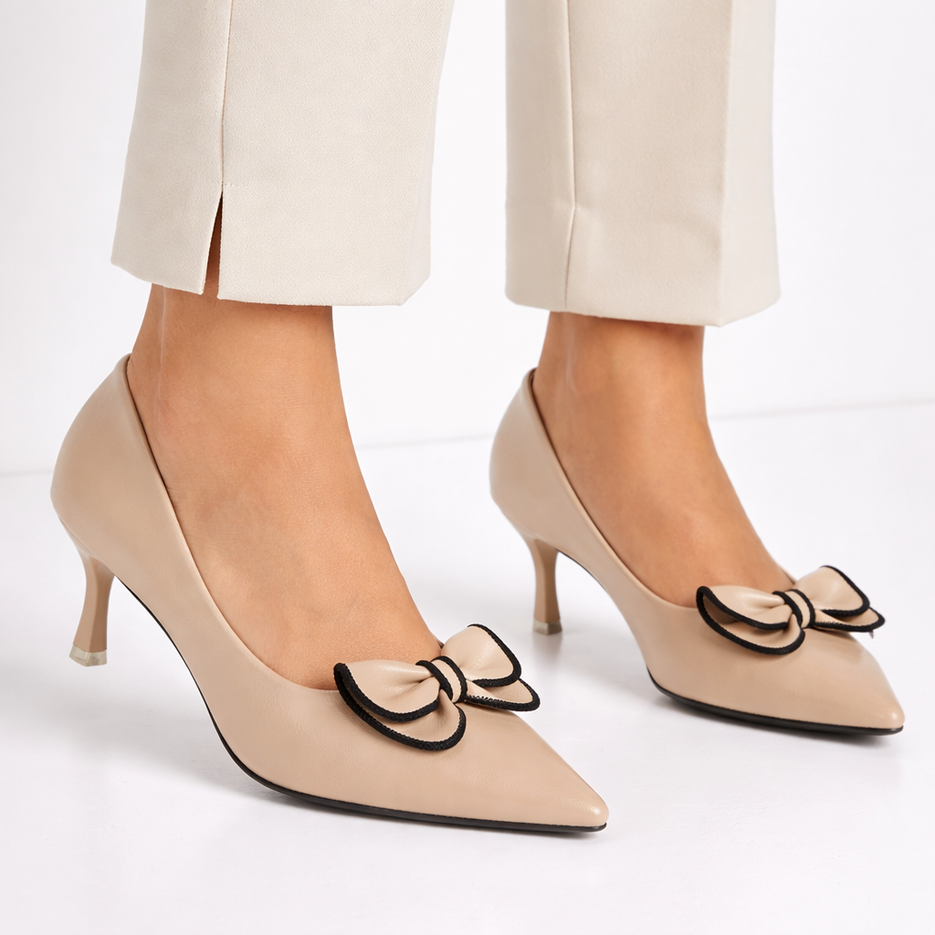 Rosalia Bow Pencil Heel Stilettos - The Heels India