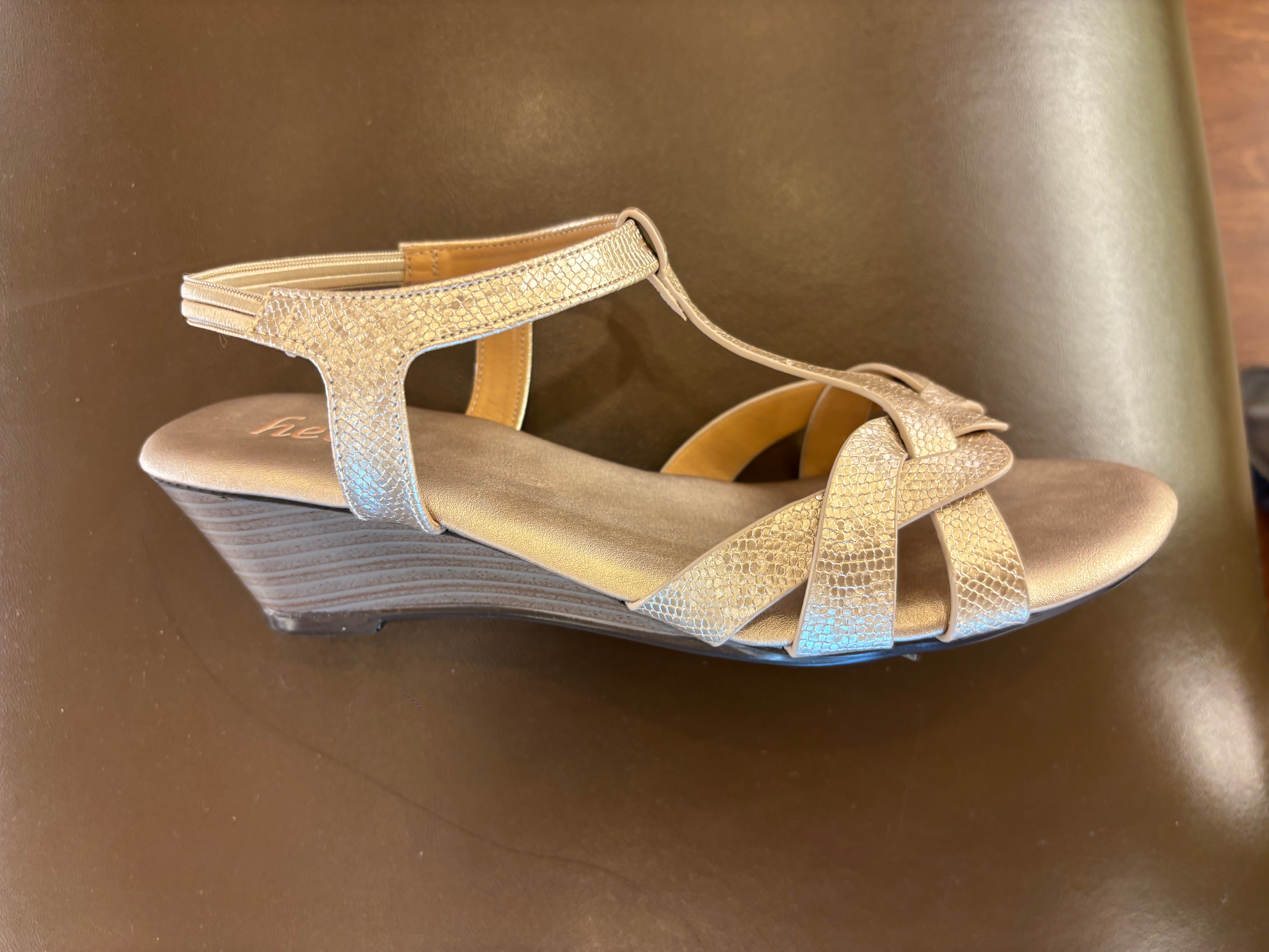 Riley Comfort Back Elastic Wedge Heel Sandals - The Heels India