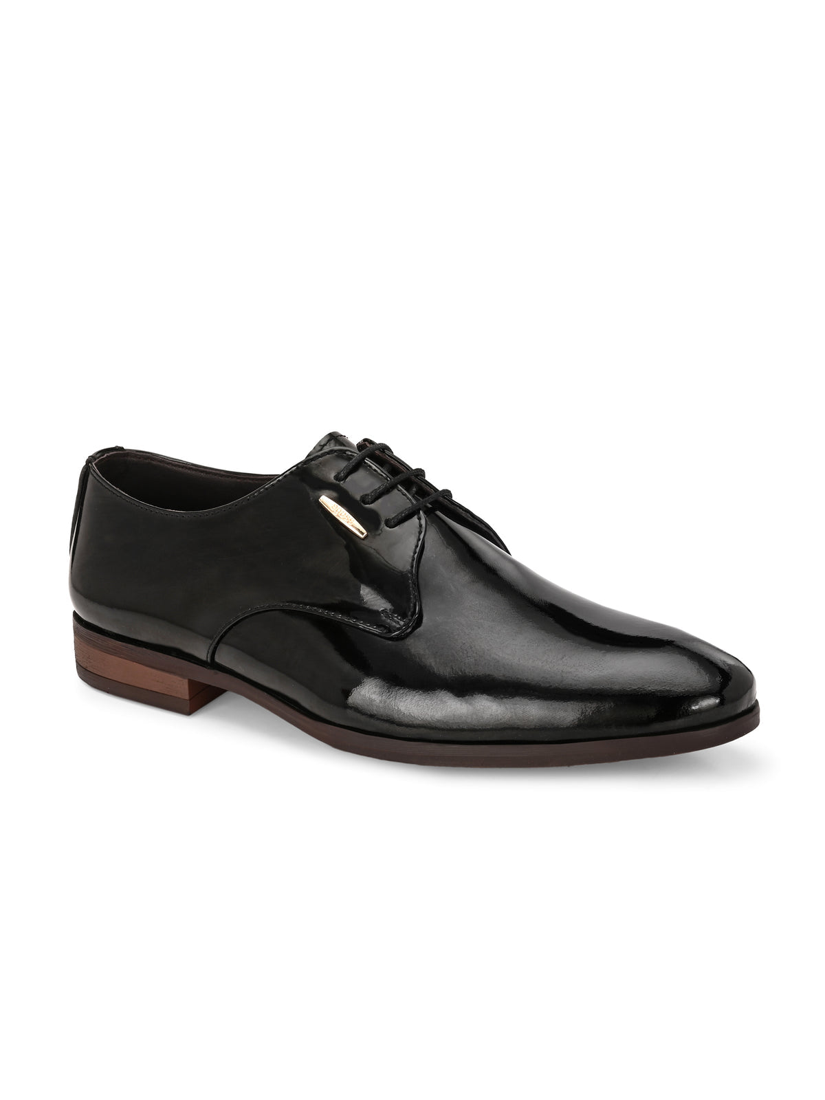 Zidane Patent Leather Derby Lace Up Shoes