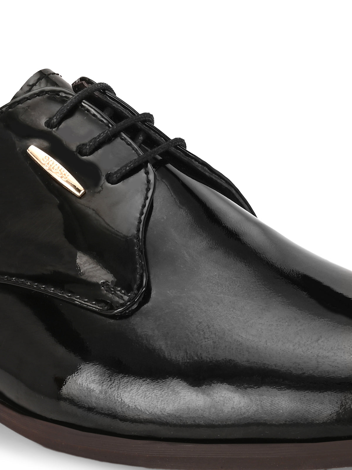 Zidane Patent Leather Derby Lace Up Shoes