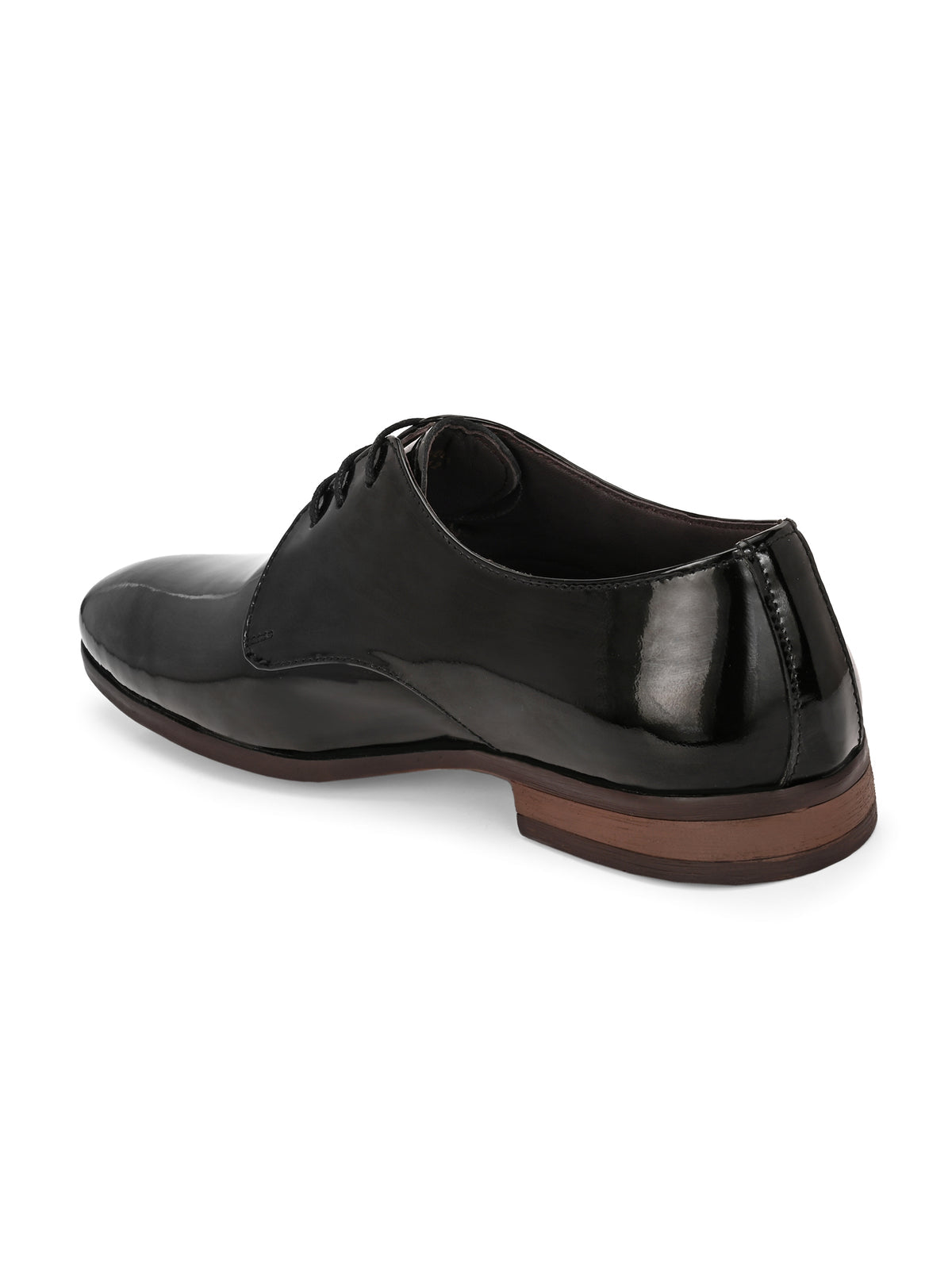Zidane Patent Leather Derby Lace Up Shoes
