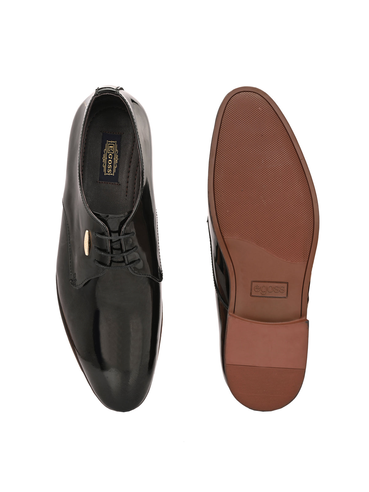 Zidane Patent Leather Derby Lace Up Shoes