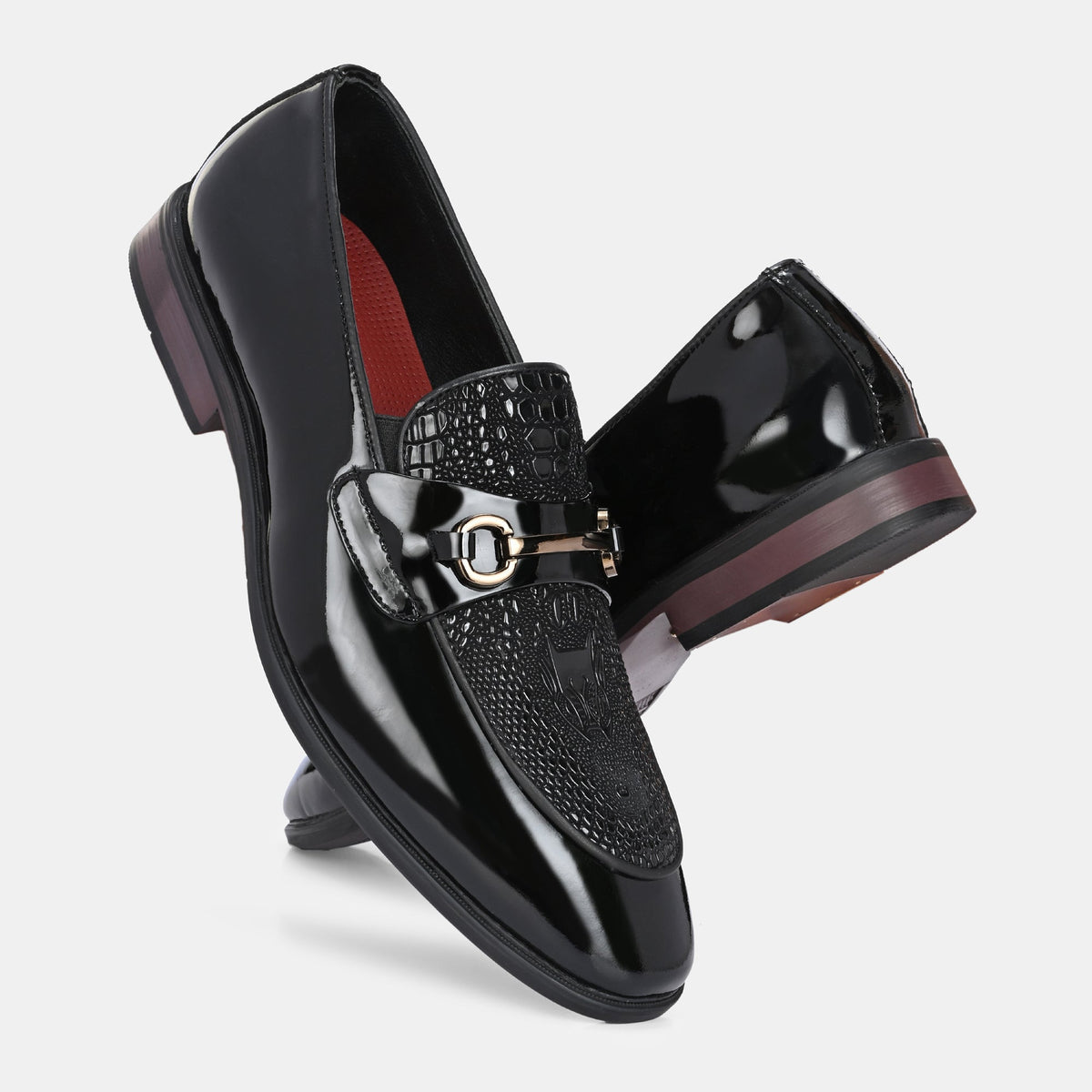 Kenneth Premium Patent Leather Formal Moccasin Shoes