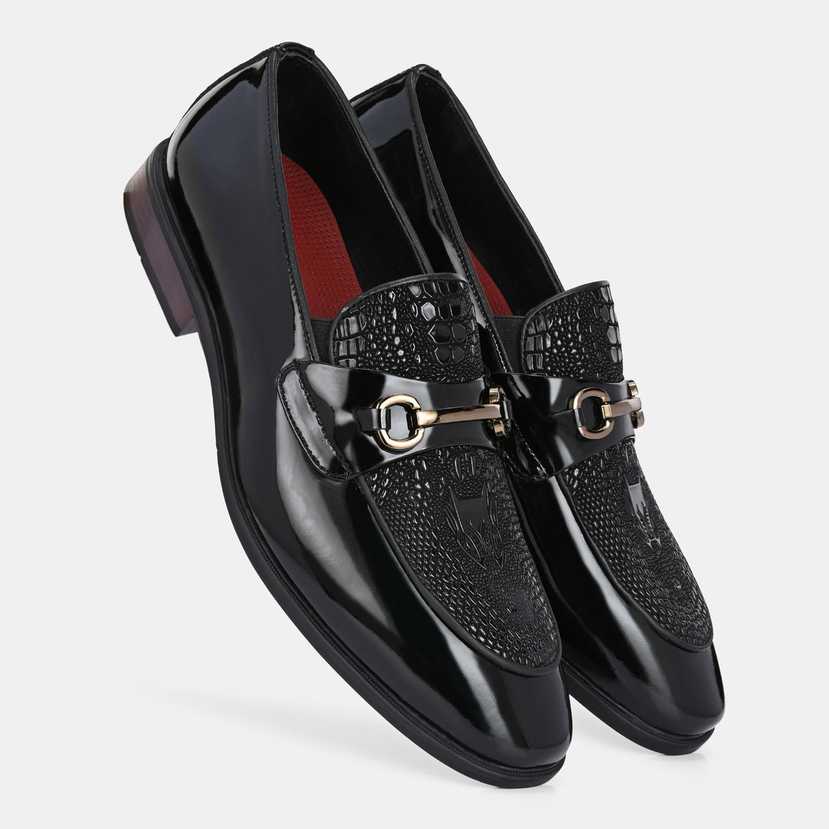 Kenneth Premium Patent Leather Formal Moccasin Shoes