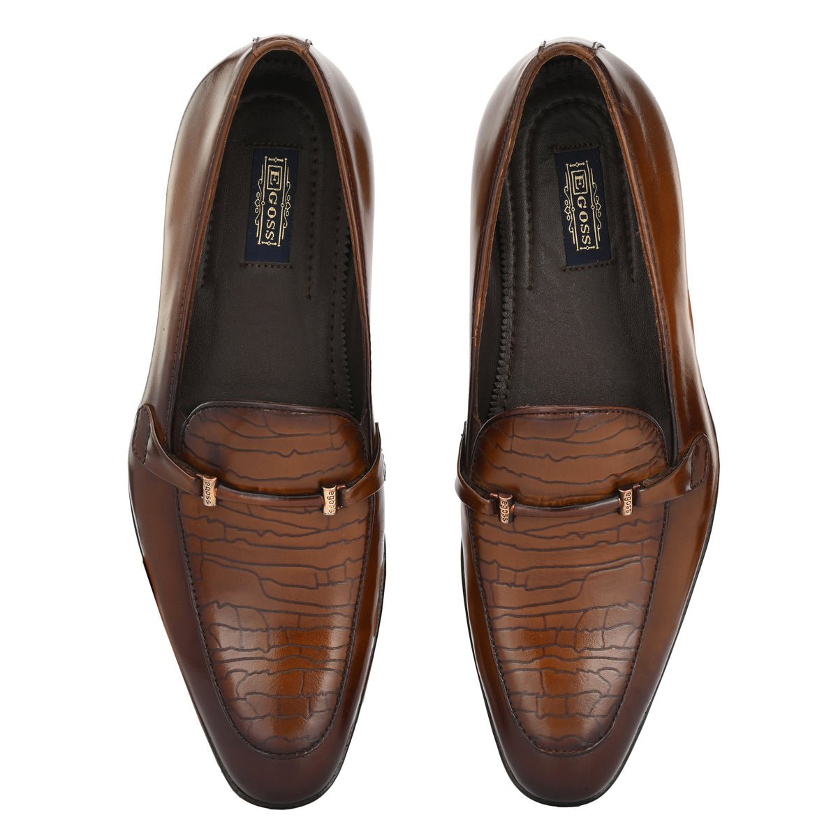 Martial Leather Buckled Formal Moccasins