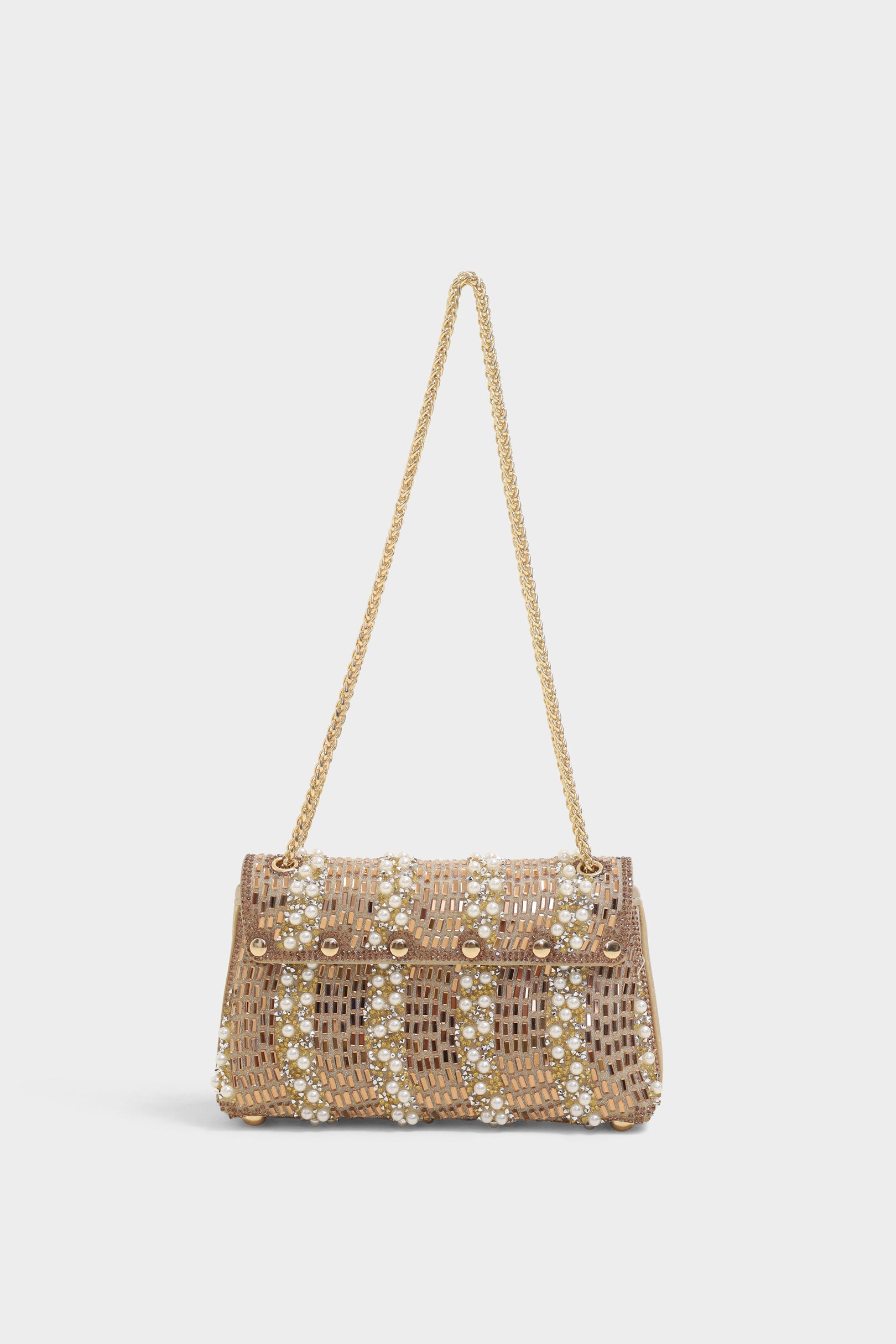 Ava golden sling bag
