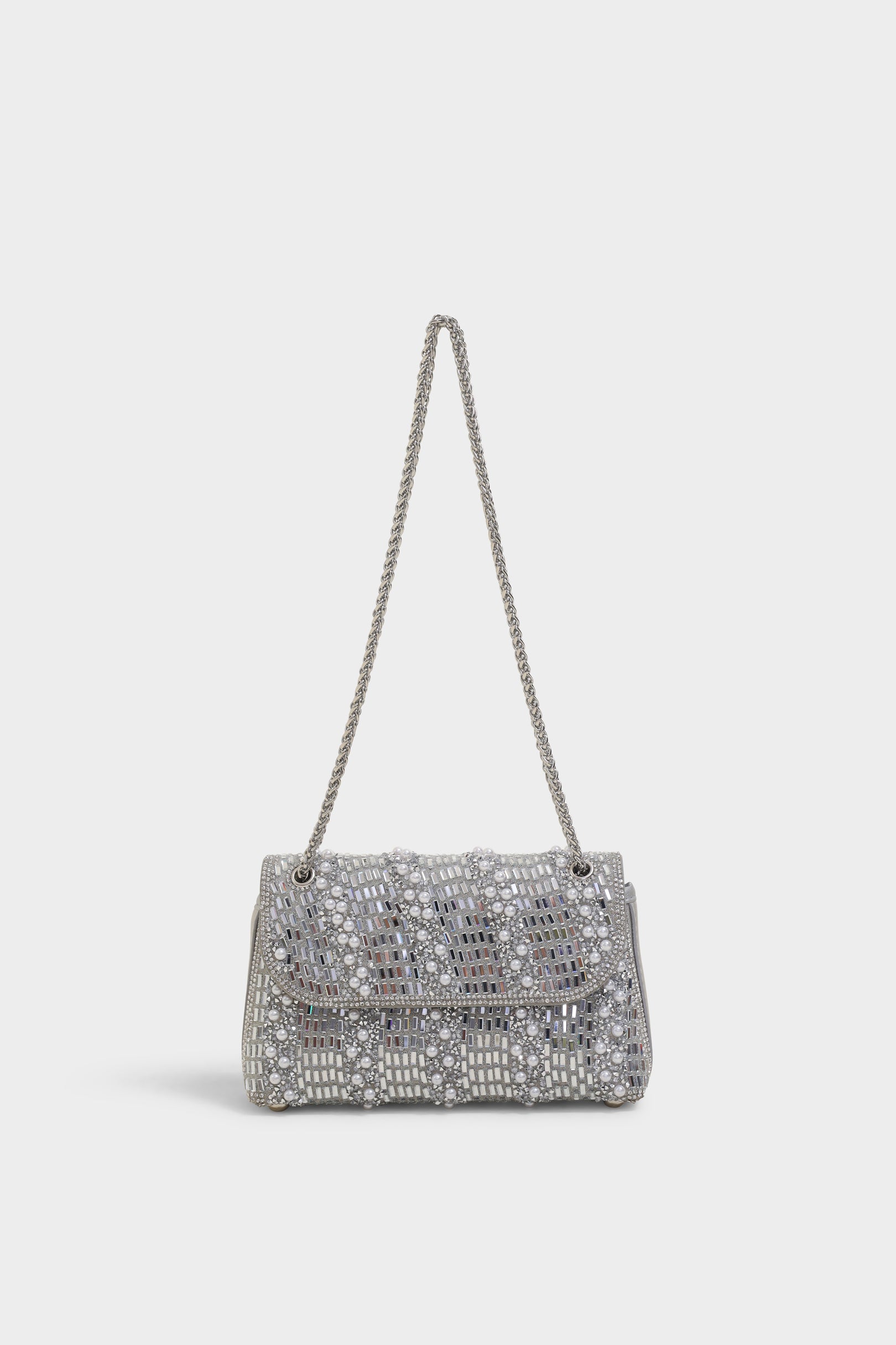 Ray silver sling bag