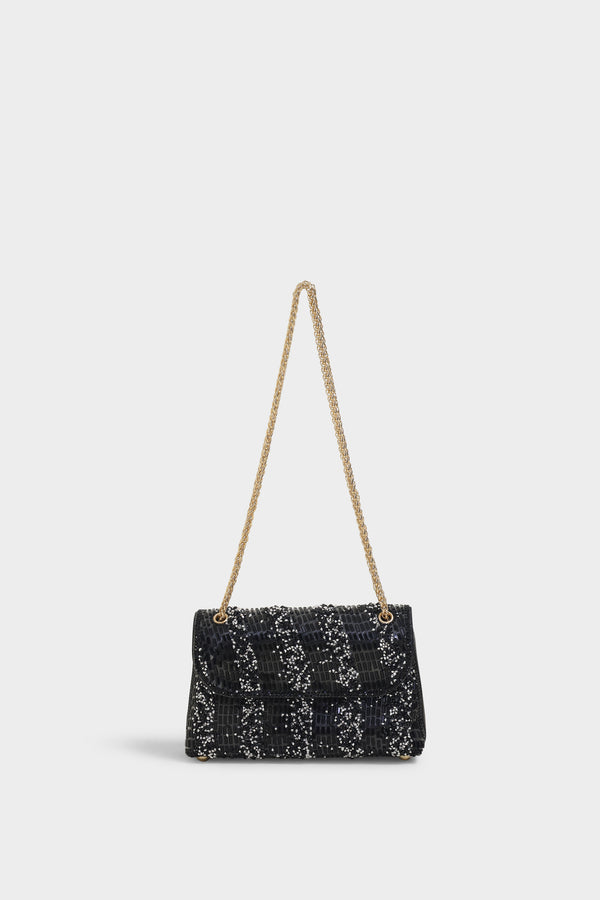 Nia black sling bag
