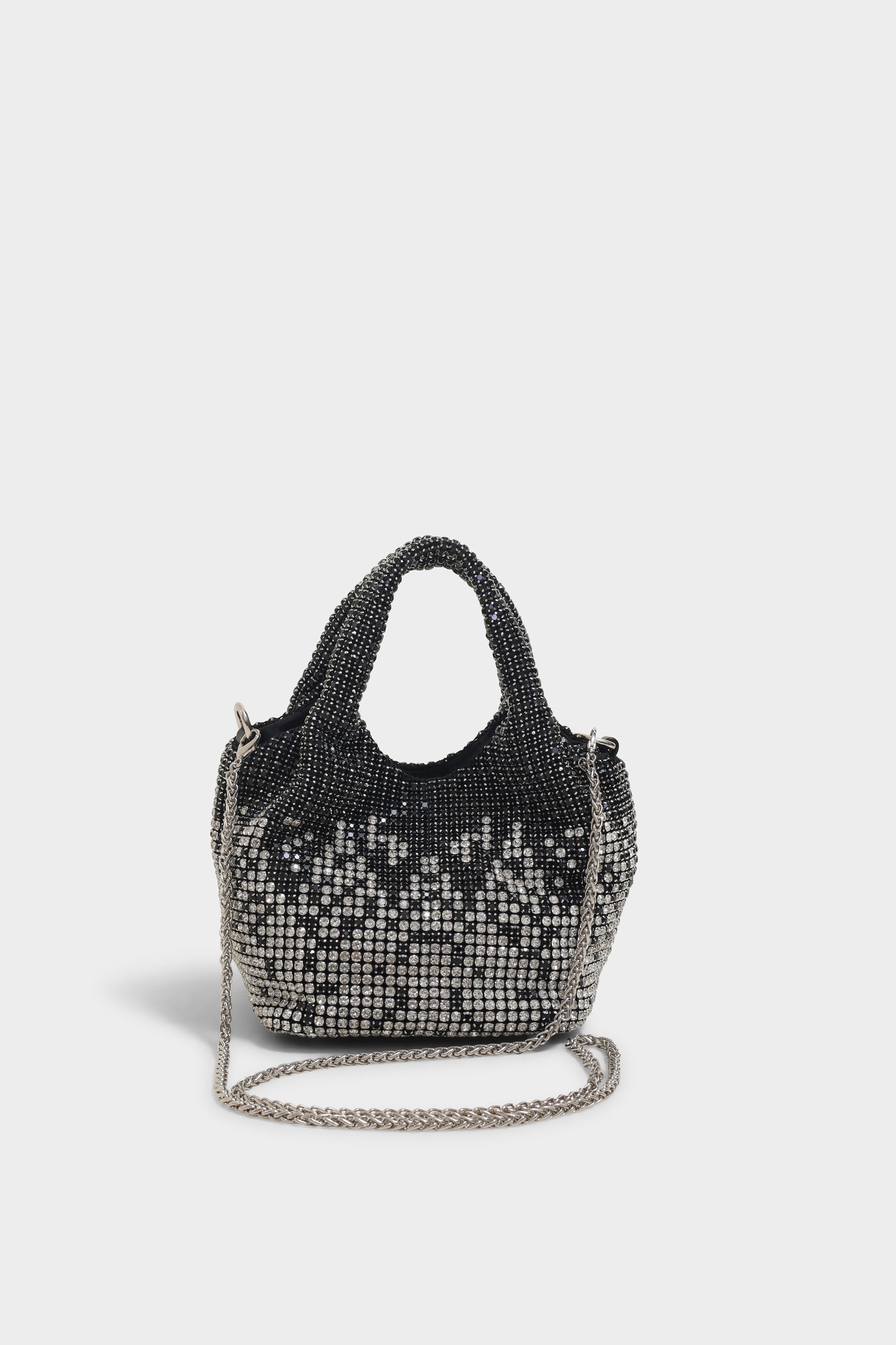 Aura black bucket bag - The Heels India