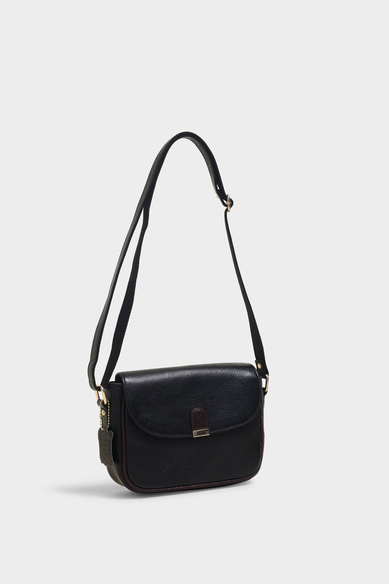 Ariel black sling bag - The Heels India
