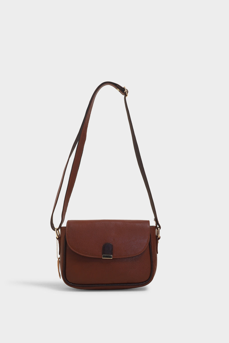 Harper tan sling bag - The Heels India