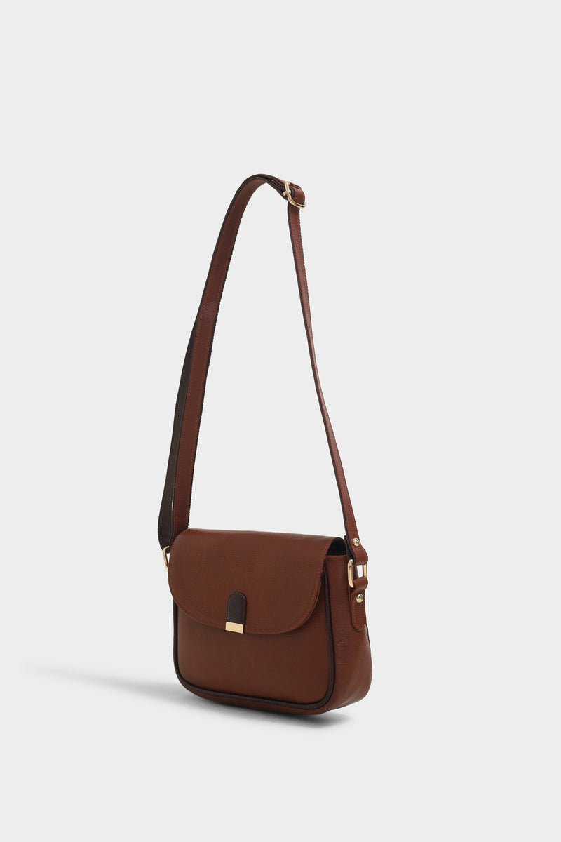 Harper tan sling bag - The Heels India