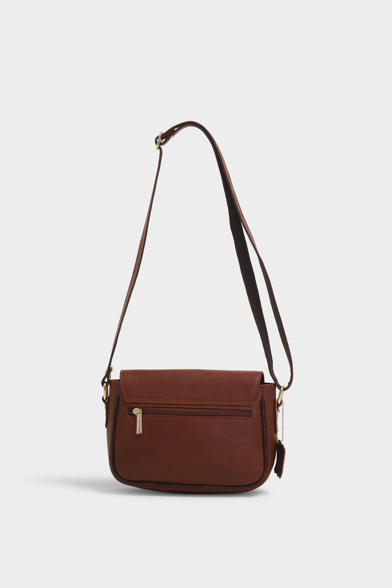 Harper tan sling bag - The Heels India