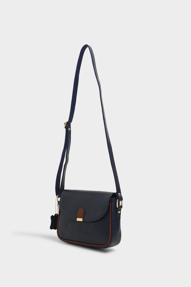 Faye blue sling bag - The Heels India
