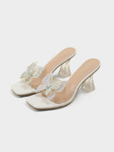Milano Butterfly Transparent Heels