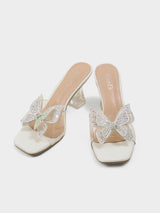 Milano Butterfly Transparent Heels