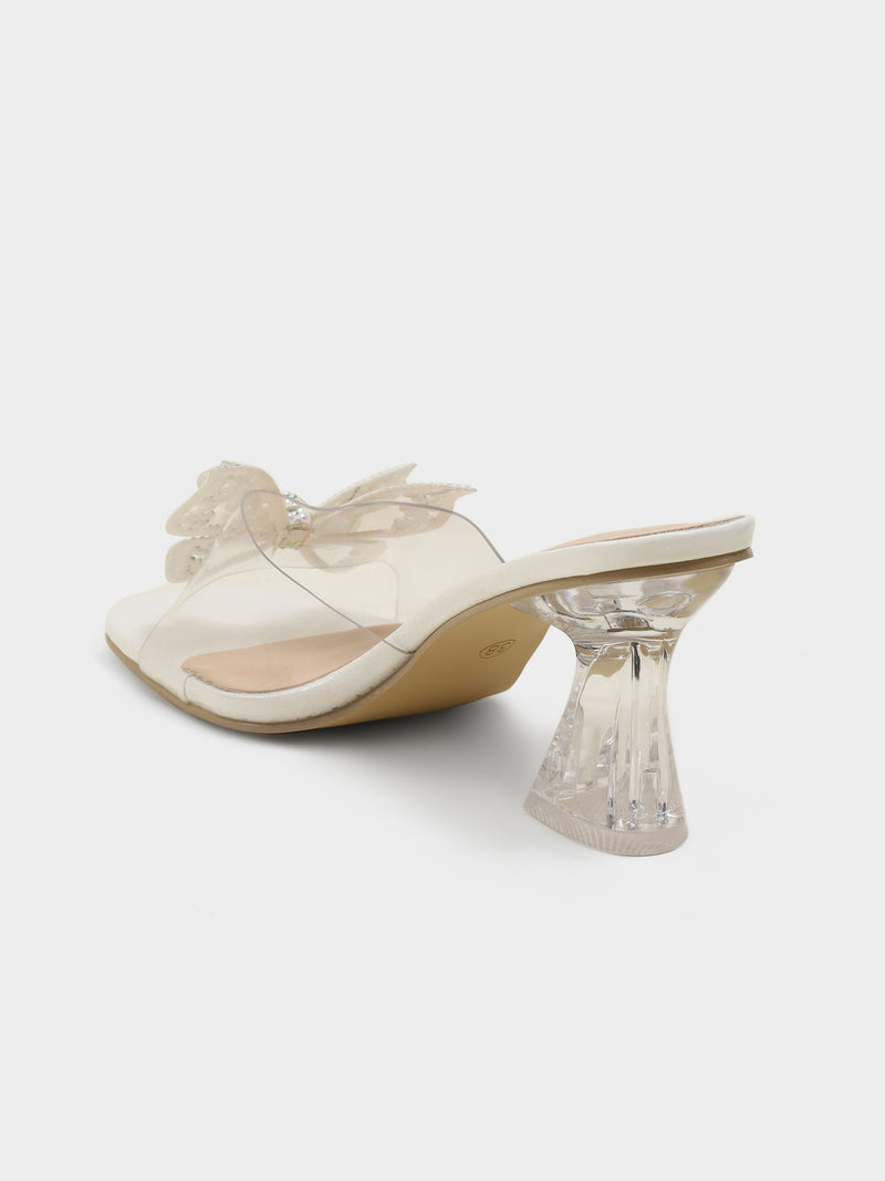 Milano Butterfly Transparent Heels