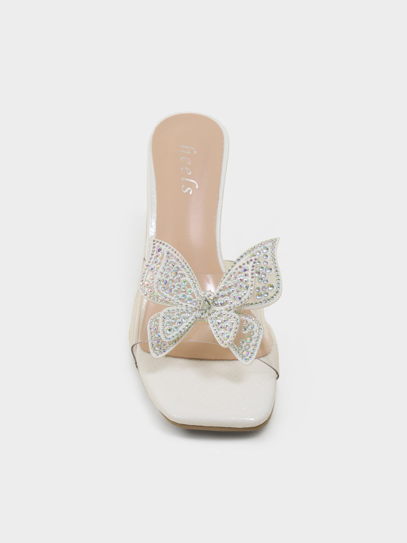 Milano Butterfly Transparent Heels