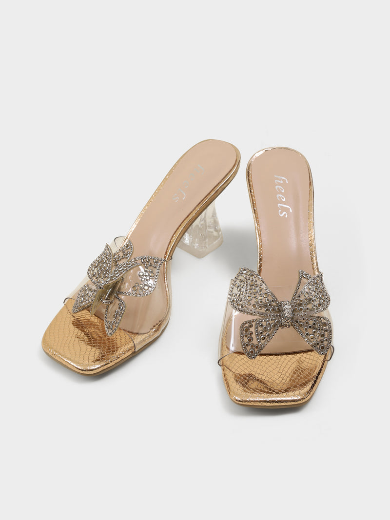 Milano Butterfly Transparent Heels