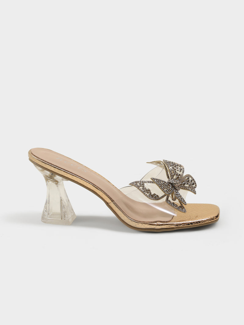 Milano Butterfly Transparent Heels