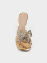 Milano Butterfly Transparent Heels